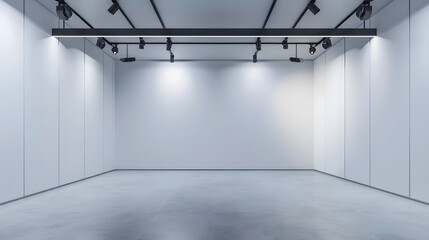 Minimal Wall Lamp on Blue Interior Wall - Modern Lighting Design