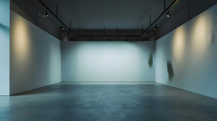 Minimal Wall Lamp on Blue Interior Wall - Modern Lighting Design