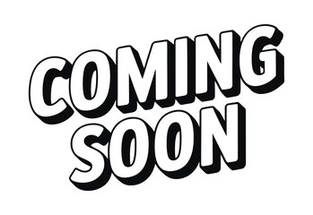 Colorful Ribbon Banner with Coming Soon Text Vector Illustration