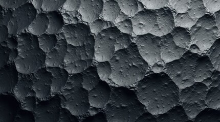 Macro Dark Gray Stone Texture with Natural Shadows, High Detail, Seamless Background

