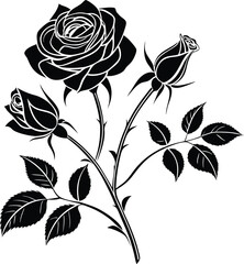 seamless pattern with roses, butterfly, wallpaper, element, drawing, petal