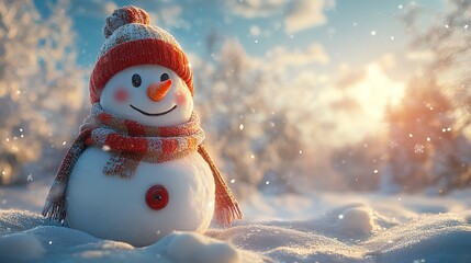 Obraz premium Miniature classic car carrying a christmas gifts on snowy winter landscape