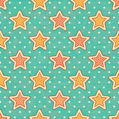 Design a 2D background featuring a polka dot pattern with alternating large and small circles in a vibrant color scheme.  Include high resolution and vector format options.