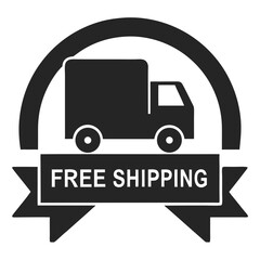 A vector illustration a gift box with a ribbon, a design often used as a business symbol for deliver and shipping