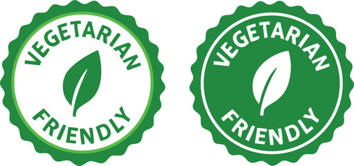 vegetarian friendly label set
