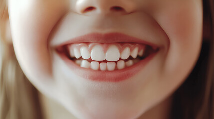 Close Up Smile Of Little Girl
