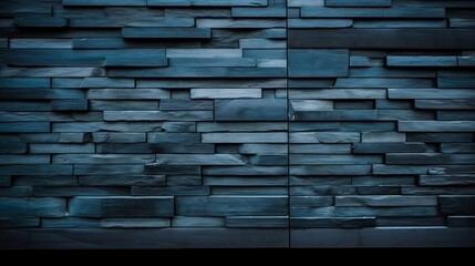 Abstract Dark Blue Stone Wall Texture Background
