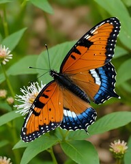 Obraz premium butterfly on flower