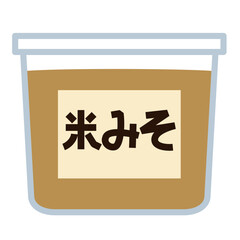 シンプルな米味噌のアイコン