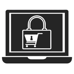 Secure Checkout Icon Lock Symbol Vector Design