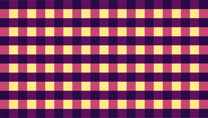 Sunset hues in gingham wallpaper enhance decorative backgrounds with a nostalgic feel.