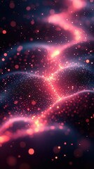 Glowing lines and geometric shapes in a soft gradient, symbolizing modern creativity and abstract innovation.