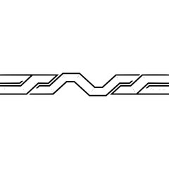 Abstract Geometric Line Design in Black and White