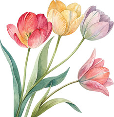 Decorative Colorful Floral Border – Vector Clipart