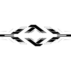 Abstract Tech Design: Geometric Lines & Modern Graphic on White