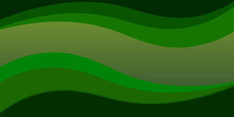 Abstract green wavy background. modern creative trendy design