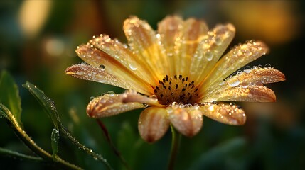 Dew-kissed blossom, vibrant hues