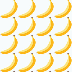 Seamless yellow banana pattern background template