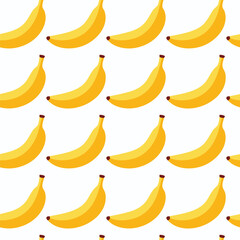 Seamless yellow banana pattern background template