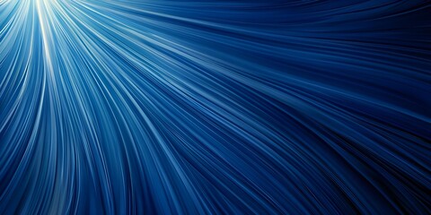 Abstract blue light streaks creating a dynamic flow effect