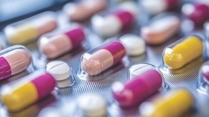 Colorful pills in blister packs (6)