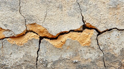 Obraz premium A crack in the ground with a crack in it