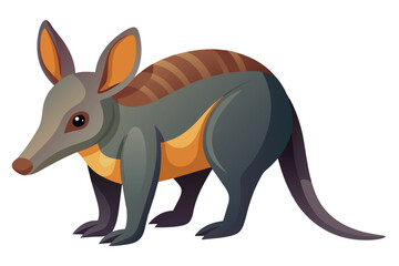 Bright and whimsical vector illustration of a cartoon aardvark, showcasing its distinct features and playful design. Perfect for children's media and educational materials.