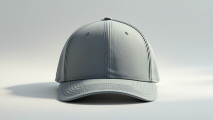 Fototapeta premium Gray Baseball Cap Mockup