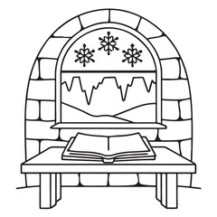 Cozy space coloring pages, bold and easy coloring pages, space coloring page, line art, victor illustration, black & white design, bold & easy coloring book, background