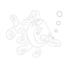 vector illustration of a fish