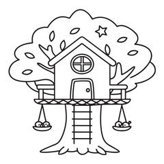 Cozy space coloring pages, bold and easy coloring pages, space coloring page, line art, victor illustration, black & white design, bold & easy coloring book, background