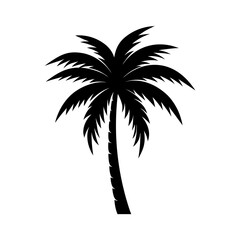 palm-vector-silhouette illustration