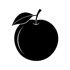 peach vector silhouette illustration