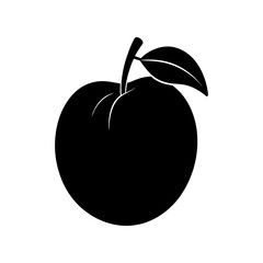 peach vector silhouette illustration