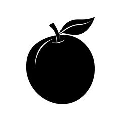 peach vector silhouette illustration