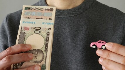 車の購入をイメージ