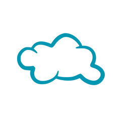 Handdrawn cloud vector illustration