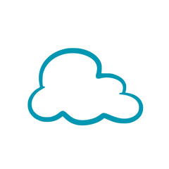 Handdrawn cloud vector illustration