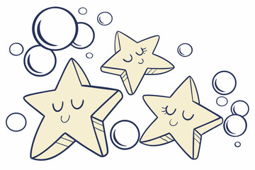 Three Star Icon Layout
