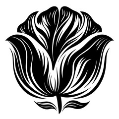 Bold Petaled Tulip Vector