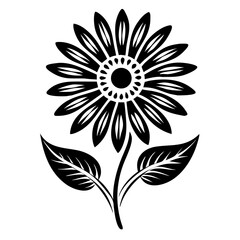 Simple Daisy Style Flower Vector