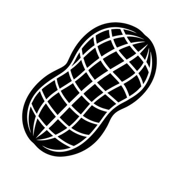 recommend clip art: peanut silhouette vector illustration