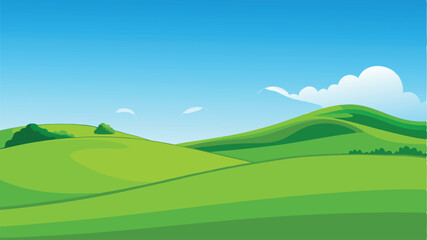 Fototapeta premium landscape with mountains and blue sky