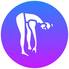 Forward Bend Pose Icon