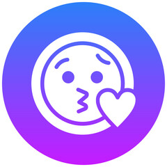 Kissing Face Icon