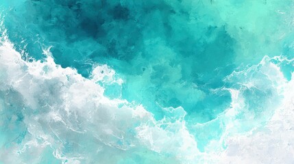 Abstract turquoise cloud texture, artistic dreamy background with soft aqua tones