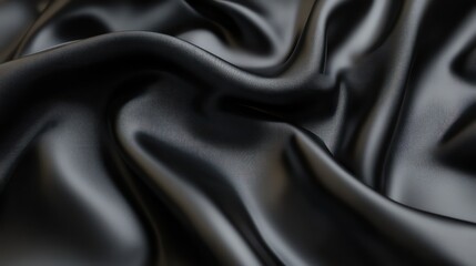 Fototapeta premium Dark gray fabric texture closeup