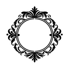 Elegant Black & White Decorative Frame Design