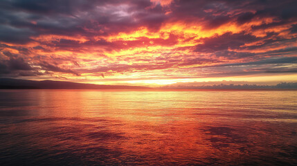 Obraz premium sunset over the ocean