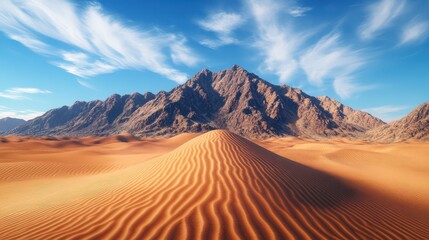Naklejka premium Desert mountain landscape